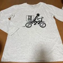 バイクプリント長袖Tシャツ