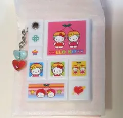 シークレットタイルシール風ミニミラー　ハローキティ　ミミィ　さくらんぼ