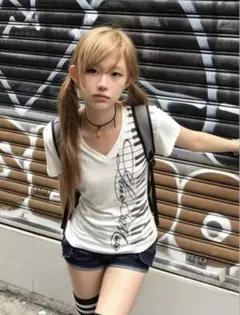 archive 00s平成グランジTシャツy2kフェアリーグランジ音符のサムネイル