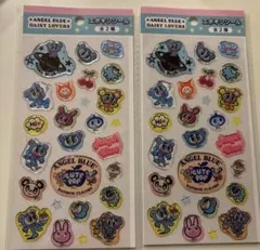 国内正規品ANGEL BLUE DAISY LOVERSシール 2枚セットセリア