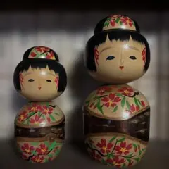 おかっぱ創作こけし　季作　2体セット おかっぱ創作こけし 季作 2体セット - メルカリ