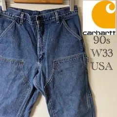 雰囲気抜群!! 90s Carhartt/ダブルニー デニムペインターパンツ
