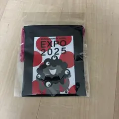 黒ミャクミャクの巾着、万博、大阪万博、expo