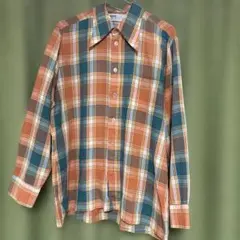70s チェックシャツ