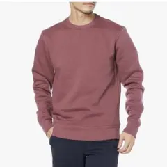 新品⭐️Mサイズ　スウェットシャツ クルーネック フリース メンズ　パープル　長袖