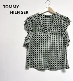 TOMMY HILFIGER 半袖ブラウス フリル付き レディースのサムネイル