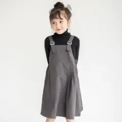 BRASHESブランシェス アシンメトリーデザインジャンパースカート 120cm