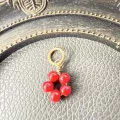 【天然石】【開運】レッドコーラル（赤さんご）のペンダントトップ