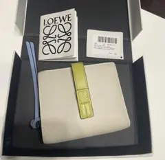 LOEWE 二つ折り財布 ホワイト/ブルーのサムネイル