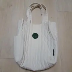 ホワイトキルティングトートバッグ
