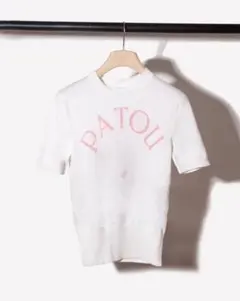 PATOU 半袖ニット ホワイト ピンク XSのサムネイル