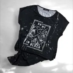 GLADNEWSMART PRINT IN BLACK 半袖Tシャツ　（A1のサムネイル