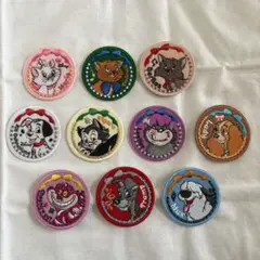 セリア 刺繍ステッカー コンプセット 10枚 ディズニー