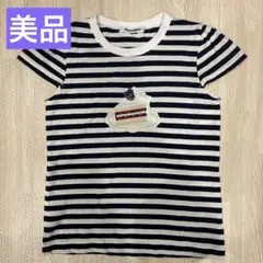 ファミリア Tシャツ 120cm ケーキ柄 ボーダー 女の子 半袖