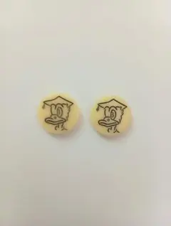 ドナルドダック ボタン 2個セット デッドストック