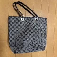 GUCCI GGキャンバストート グレー