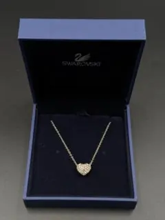 美品✨ スワロフスキー ネックレス メタル シルバー 1026