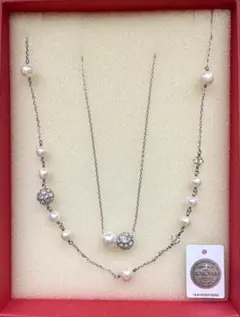 VENDOME BOUTIQUE パール スワロフスキーネックレス 2本セット