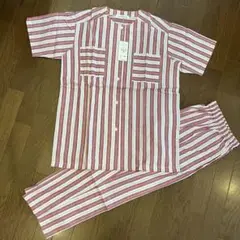 【新品未使用品】Mサイズ 綿100% 半袖長ズボンパジャマ