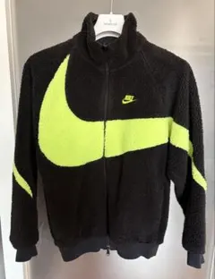Nike フリースジャケット(リバーシブル)ブラック/ライム