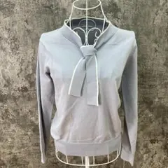 ✨White Joola✨ホワイトジョーラ♡ボウタイニット♡ライン入♡青系(M)