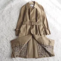 アクアスキュータム トレンチコート 英国製 Aqua5 クラブチェック