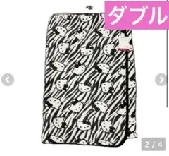 新品♡ダブル　敷きパッド　ハローキティ　hello kitty ゼブラ　ギャル