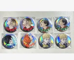 ハイキュー 日向 影山 孤爪 月島 山口 東京遠征 メタリック缶バッジ