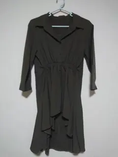 【使用感あり】七分袖シャツ 緑