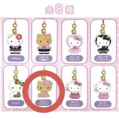 ハローキティ トレーディングマスコットストラップ 2ヒョウ ピンク