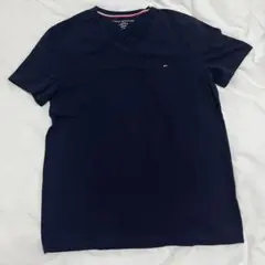 TOMMY HILFIGER Vネック Tシャツ ネイビー Lのサムネイル