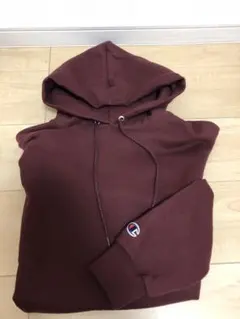 Champion バーガンディ フード付きパーカー Mサイズ