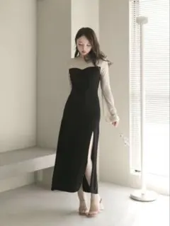 ANDMARY Elsie flare mini dress 黒 - メルカリ