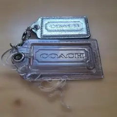 COACH コーチ　クリア　バッグチャーム　キーホルダー　可愛い
