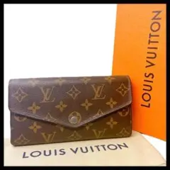 【希少カラー】 ルイヴィトン ポルトフォイユ サラ モノグラム ブラウン レザー