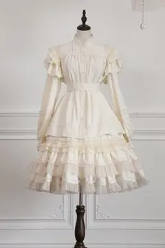 セット売り 星箱Works リリアンヌ姉妹 妹 蔷薇柄 生成色 ドロワーズ