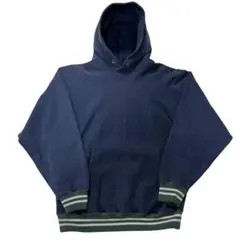 USA製 チャンピオン リバースウィーブ パーカー L ネイビー 90s刺繍タグ