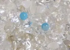 アマゾナイト　6mm玉2個セット　天然石ハンドメイド素材　粒売り