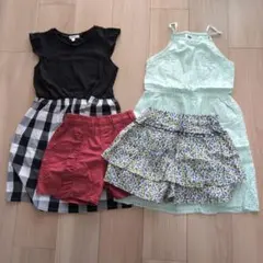 女の子服まとめ売り短パン、ワンピース130