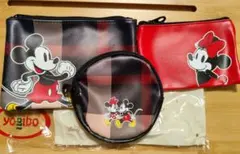 CB CRESTBRIDGE ミッキー＆ミニー ポーチ3点セット