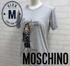 ★美品★Moschino イラスト Tシャツ グレー Mサイズのサムネイル