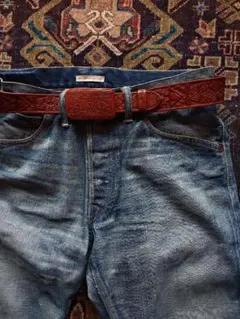 RRL カービング レザーベルトのサムネイル