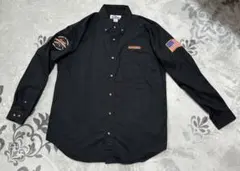 ワークシャツ 刺繍 長袖