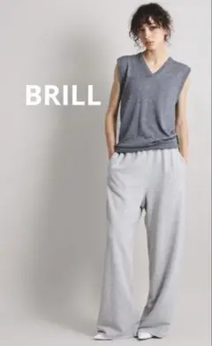美品！　BRILL グレー スウェットパンツ 38