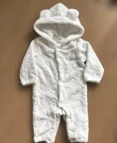 【美品】くま耳　ベビー　カバーオール　ボア　　ジャンプスーツ　70