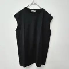 LTS. international　ノースリーブコットンTシャツ　シンプル　F