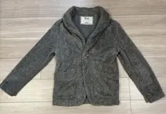 How by INHERITショールカラー カーディガン グレーM