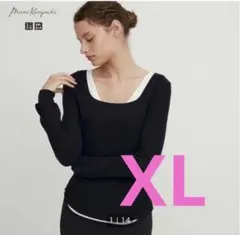【新品】UNIQLO mameヒートテックウールブレンドT ブラックXL (G)