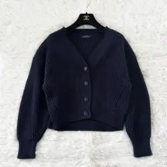 【美品】green label relaxing ニット カーディガン ネイビー