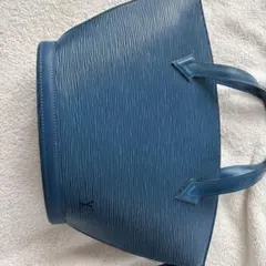 Louis Vuitton エピレザー ハンドバッグ 青